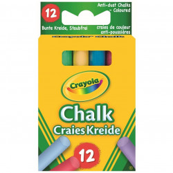 Crayola Anti Dust Assorted Chalk