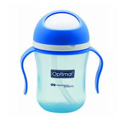 Optimal Swivel Head Drinking Bottle With Handle, Blue Color, 240 Ml