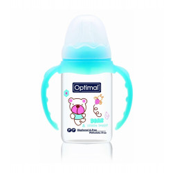 Optimal Feeding Bottle With Handle, Blue Color, 140 Ml