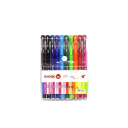 Amigo Oil Gel Pen Color Set, 10 Pieces