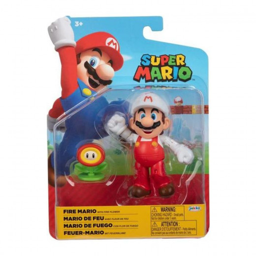 Jakks Pacific World of Nintendo Fire Mario with Fire Flower