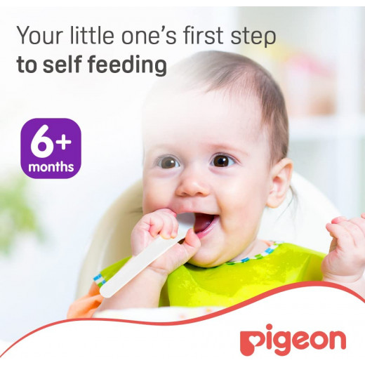 طقم ملعقة وشوكة لتغذية الطفل 5 - 12 شهور  من بيجن