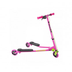 Yvolution Yfliker Scooter A1 Air 2018 Refresh, Pink & Green Color, 3 Wheels