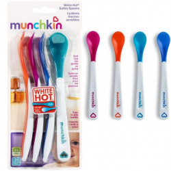 Munchkin White Hot Safety Spoons - 4 ملاعق