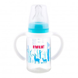 Farlin Standard Neck Feeder with Handle, 140 Ml, Blue Color