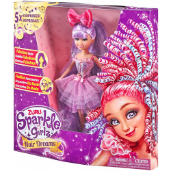 Zuru Sparkle Girlz Hair Dreams, Purple Color