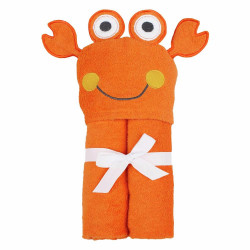 Stephen Joseph Hooded Bath Towel For Baby, Crab Design