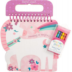 Stephen Joseph Shaped Sketch Pad Unicorn, Pink Color