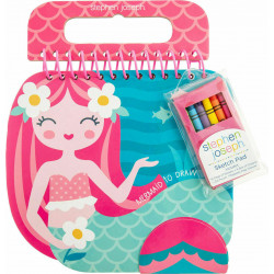 Stephen Joseph Shaped Sketch Pad, Mermaid Design