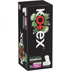 Kotex Cotton Liners, Normal, 30 Panty Liners