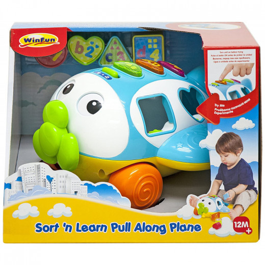 Winfun Sort’n Learn Pull Along Plane