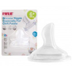 Farlin Silicone Nipple For Cleft Palate , Medium