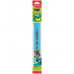 Maped 30 Cm Flex Study Ruler, Blue Color