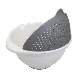 Metaltex Plastic 2 In 1 Bowl & Removable Colander, 25 X 14 Cm