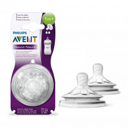 Philips Avent Natural Nipple 2 pcs, +1 m