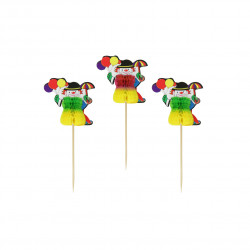 Metaltex Cocktail Sticks Clown, 6 Pieces