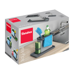 Metaltex Plastic Sink Organizer, 24 x 13 x 14 Cm