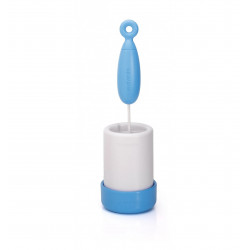 Suavinex Duo Baby Bottle Brush + Holder, Blue