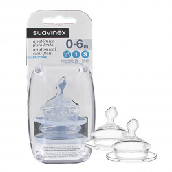 Suavinex Anatomical Wide Neck Silicone Teat,0.6 m