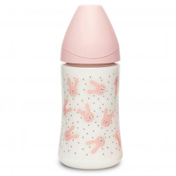 Suavinex Hygge Rabbit Mint Bottle, Pink, 270 Ml