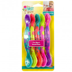 The First Years Two Scoop Infant Spoons, 5 Packs, Assorted Colors