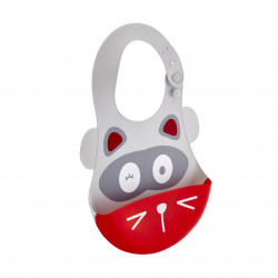 Babyjem baby bib silicone grey