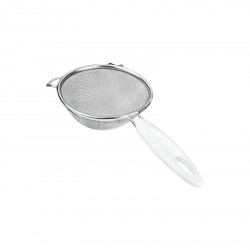 Metaltex Stainless Steel Strainer With Plastic Handle, White Color, 14 Cm