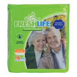 Freshlife Belt Wetness Indicator Diapers, Medium, 16 Pieces