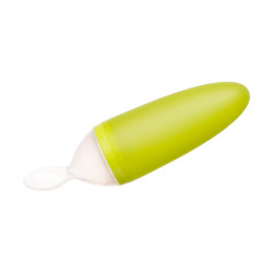 Boon Squirt Silicone Baby Food Dispensing Spoon, green Color