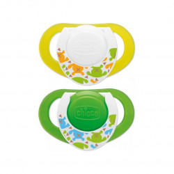 Chicco Physio Compact Silicone Soothers, (6-12 months), 2 pcs.