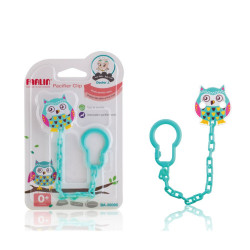 Farlin Pacifier Clip for Baby Blue Owl 0+