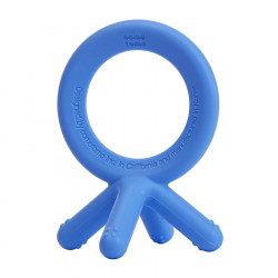 Comotomo Baby Finger Sized Silicone Teether, Blue Color