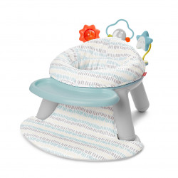 Skip Hop Silver Lining Cloud Baby Chair: 2-in-1 Sit-up Floor Seat & Infant Activity Seat