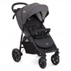 Joie litetrax 4 wheel pushchair stroller coal