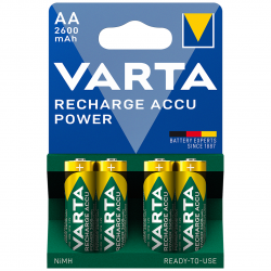 Varta Recharge Accu Power, Aa 2600 mAh, 4 Pieces