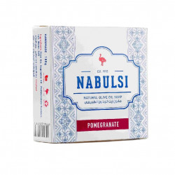 Nabulsi Natural Olive Oil Soap, Pomegranate Scent, 100 Gram