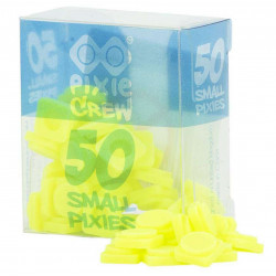 Pixie Crew Small Pixies 50 Count Sachet, Neon Yellow Color