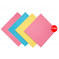 Marwa Sponge Cloth, 18 x 20 Cm, 3+1 Free