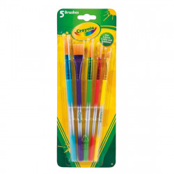 Crayola Arts & Crafts Paint  Brushes, 5 Count  5t.1X12