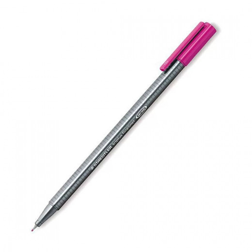 Staedtler Triplus Fineliner Marker Pen, 0.3 mm, Dark Mauve