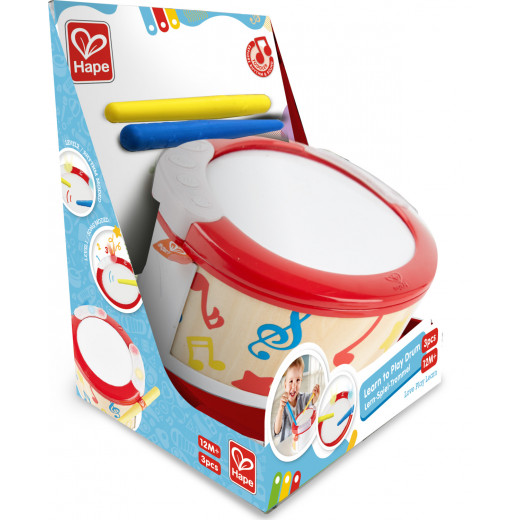 Hape Learn To Play Drum, 3 Pieces