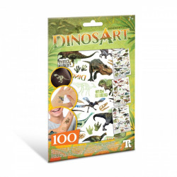 DinosArt Temporary Tattoos Toy, Glow In The Dark