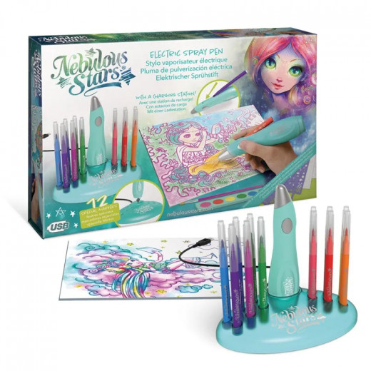 Nebulous Stars Deluxe Set Electric Spray Pen Toy