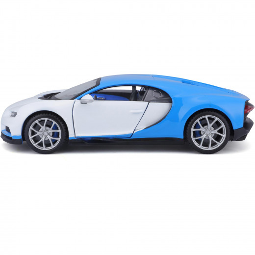 Maisto Bugatti Chiron 1:24 Car, White & Blue Color