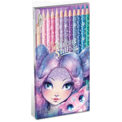 Nebulous Stars Wooden Colored Pencil Set, Nebulia & Stella Design