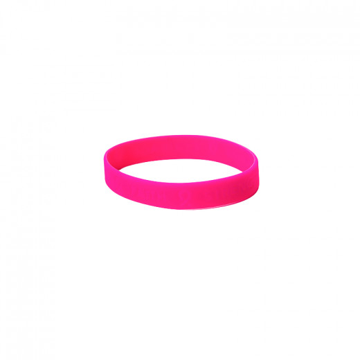 Rubber Wristband, Pink Color