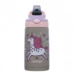 Contigo Stainless Steel Autospout Kids Drinking Bottle, Pink Color, 380 Ml