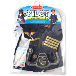 Melissa & Doug Pilot Role Play Costume Set, 3-6 years