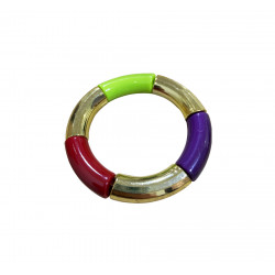 Rubber Bracelet Surrounded By Colored Plastic