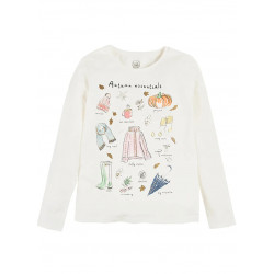 Cool Club Long Sleeve Girls Blouse, White Color